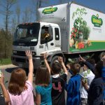 Bonnie truck with kids waiving